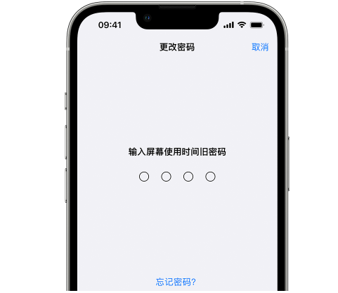 蒲城iPhone屏幕维修分享iPhone屏幕使用时间密码忘记了怎么办 