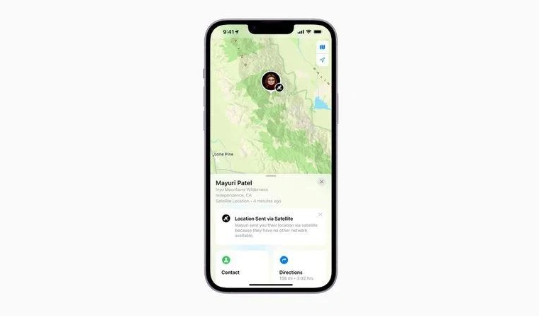蒲城苹果14维修分享iPhone14系列中 FindMy功能通过卫星分享位置方法教程 