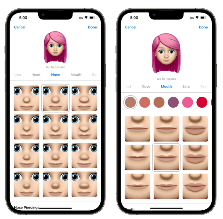 蒲城苹果手机维修分享​iOS 16中的拟我表情有了哪些变化和升级 