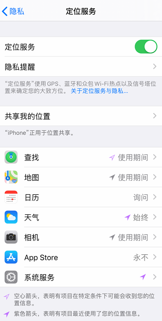 蒲城苹果手机维修分享iPhone 状态栏中时间显示为蓝色图标是什么情况 